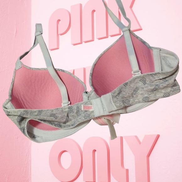 PINK Victoria Secrets Gray and Pink Bra - Picture 3 of 4